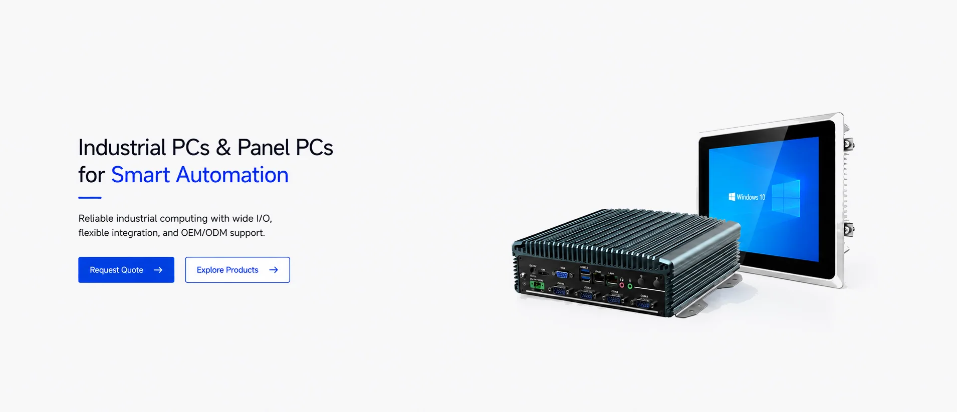 Industrial PCs and Panel PCs for Smart Automation